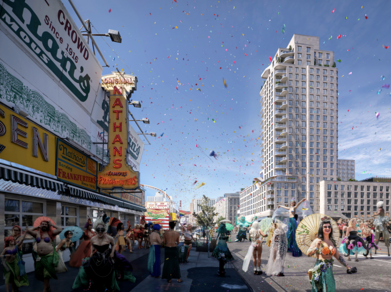 Render of 1515 Surf Avenue, courtesy of LCOR